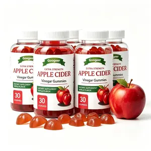 30 Count Apple Cider Vinegar Gummies, Apple Flavor Vegan Chewable Gummies