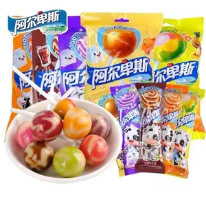 Assorted Fruit Lollipops - Fruit Discs Candy, Sour-Sweet Fruity Snack with Multiple Flavors Including Strawberry Option
