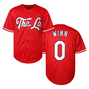 Men's #0 Red Baseball Jerseys Embroidered Patch Baseball Jersey - V-Neck, Polyester, Machine Washable - Perfect for Sports & Casual Wear S-3XL