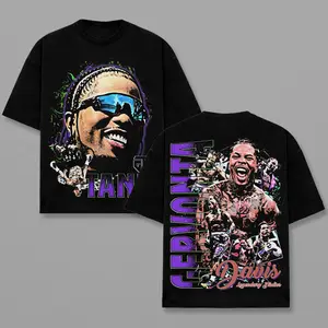 Gervonta Davis “Tank” Graphic T-Shirt, Vintage Boxing Champion Tee, Knockout Fight Night Streetwear Shirt, Retro Fighter Collage Tee, Oversized Unisex Cotton Graphic Tee, Gift for Boxing Fans