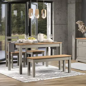 Wood Bench Corona Gray | Furniture Dash