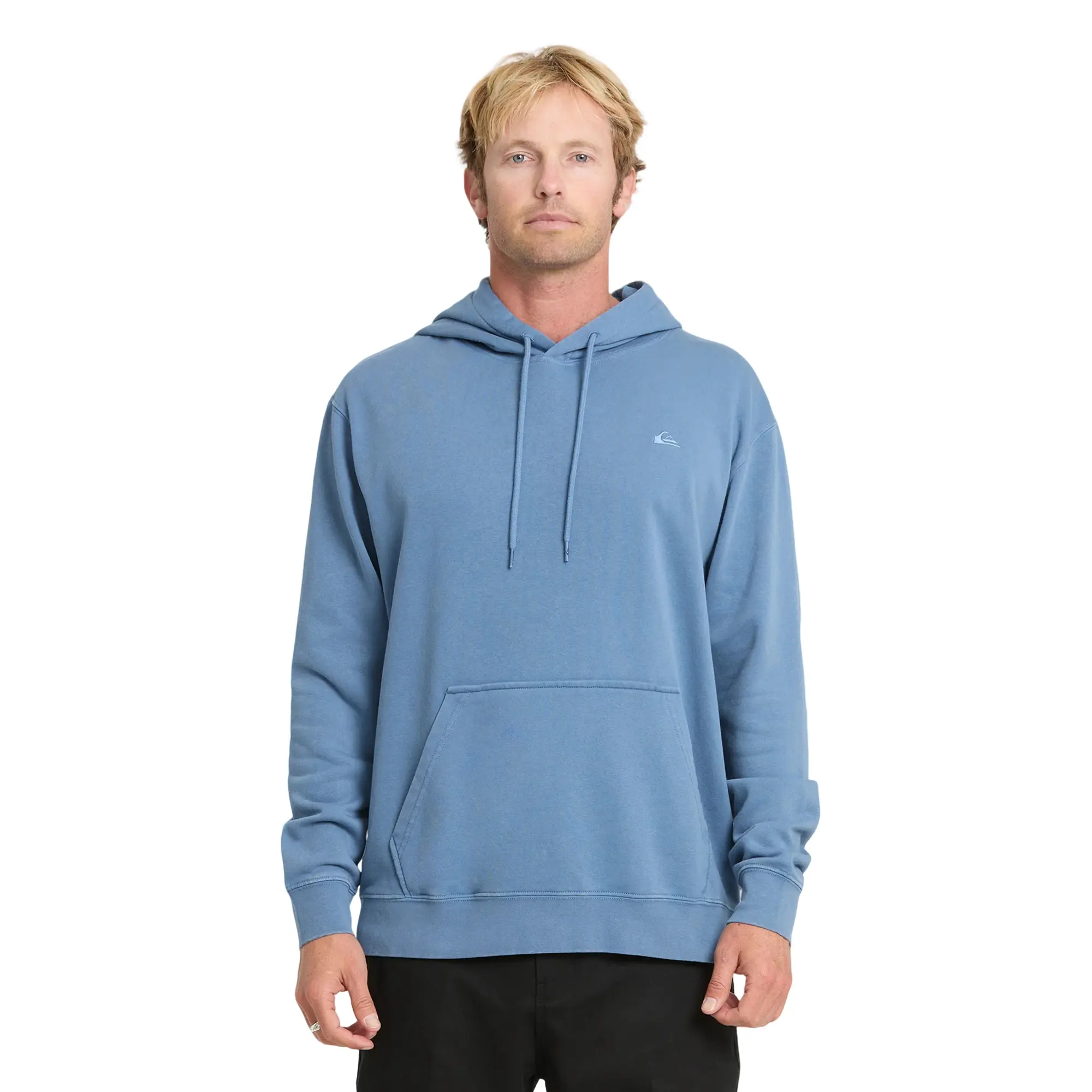 Quiksilver | Saltwater Hoodie | Men's Embroidered Logo Relaxed Fit | Everyday Wear & Casual Streetwear