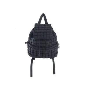 VAKAER Puffer Backpack for Women Lightweight Quilted Hiker Pack with Drawstring Padding Backpacks for Travel Gym