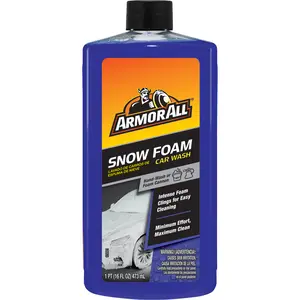 Armor All Car Wash Snow Foam Formula, Cleaning Concentrate Soap for Cars, Truck, and Motorcycles, 16 Fl Oz