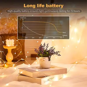 30 Pack LED Fairy Lights Battery Operated (10ft/3m), Warm White Silver Wire String Lights, Waterproof Twinkle Firefly Lights for DIY Mason Jars, Wedding, Party, Bedroom Decor, Christmas Gift tiktokshopspringglowup Easter Cool To The Touch outdoorfun