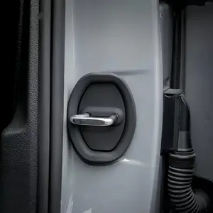 4 pcs Car Door Lock Protective Cover, Silicone Car Door Lock Bumper Buffer Pad, Silicone Latch Protector for Car, Universal Car Interior Accessories