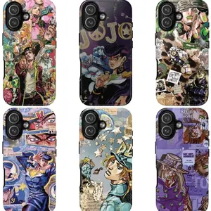 6 styles J0J0's Bizarr33 Anime Tough Phone Case, Collections Case Cover for Phone Samsung