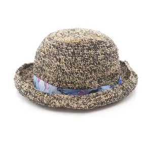 Pre-owned Dior Straw Small Leather Goods Kenny Scharf Raffia Hat