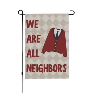 Garden flag, without flagpole, inclusivity, diversity, love your neighbor, outdoor banner, house decoration, yard sign, welcome sign, home decor, lawn flag