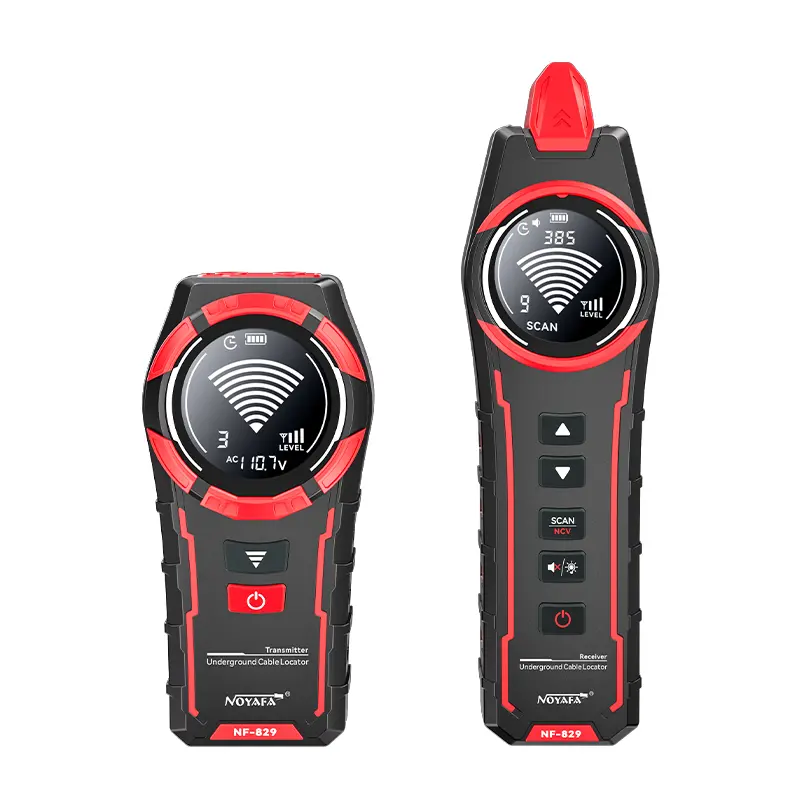 NOYAFA NF-829 Underground Wire Locator - Circuit Tracer with 6.6ft Depth, 480V Live Wire Tracing, Breakpoint Finder, NCV Function (Electrical Measuring Tool for Tools & Hardware Use), Depth 6.6Ft