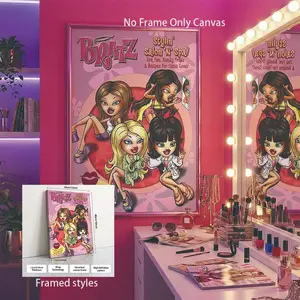 High-Quality Modern Print Wall Art Poster, Doll Lover Cartoon Girl Home Decor, Perfect Gift for Living Room, Bedroom, Office