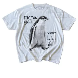 New Year Same Baka Life Penguin TShirt, Funny Meme Shirts