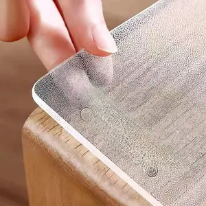 PVC Soft Glass Transparent Tablecloth High End Luxury Dining Table Mat Waterproof Oil Proof Washable Rectangular Coffee Table Mat 5A Food