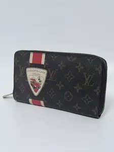 Pre-owned Louis Vuitton Canvas Zippy Wallet Monogram China Run Zippy Organizer Long Wallet JD471LV