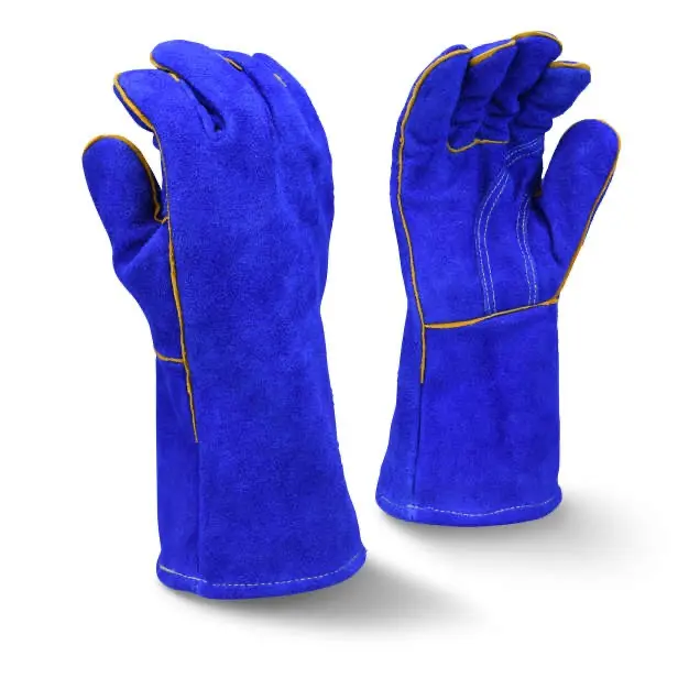 Radians RWG Blue Regular Shoulder Split Leather Welding Glove / XL Size