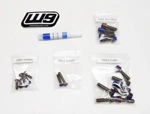 Warp 9 Titanium Fork Bolts For Fast Ace ALX13RC Forks