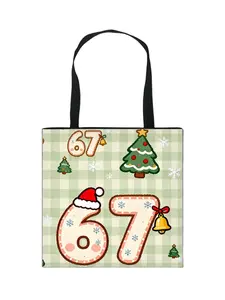 Digital 67 Six Seven Print Shoulder Bag, Lightweight Shopping Shoulder Bag, Fashion Unique Design for Six Seven Enthusiasts