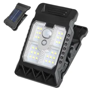 Solar Clip Lights – Motion Activated Outdoor Fixtures, Patio Fence Clip-On Solar Lamps | Weatherproof Decorative Garden Lights with Sensor Control for Grill Setup or Nighttime Security