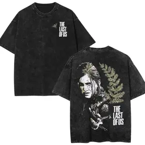 The Last Of Us Ellie Fern Two-Sided  T Shirts Men Women Streetwear Hip Hop Graphic Tees Tops Short Sleeve Menswear Classic