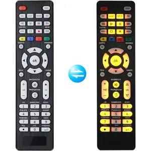 Universal TV Remote for Sanyo, Philips, Toshiba, Hitachi, Insignia, Samsung, LG, Sony, Sharp, Vizio, JVC, TCL, Hisense, Vestel, Seiki, Magnavox, Haier, Panasonic, Backlit Universal Remote Control