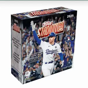 Topps Stadium 2025 mega box- 9 Exclusive Base Light Blue Parallels Per Box - Look for 2 Separable Parallels Per Box - MLB Official Product Baseball