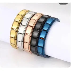 Italian Stainless Steel Charm Bracelet