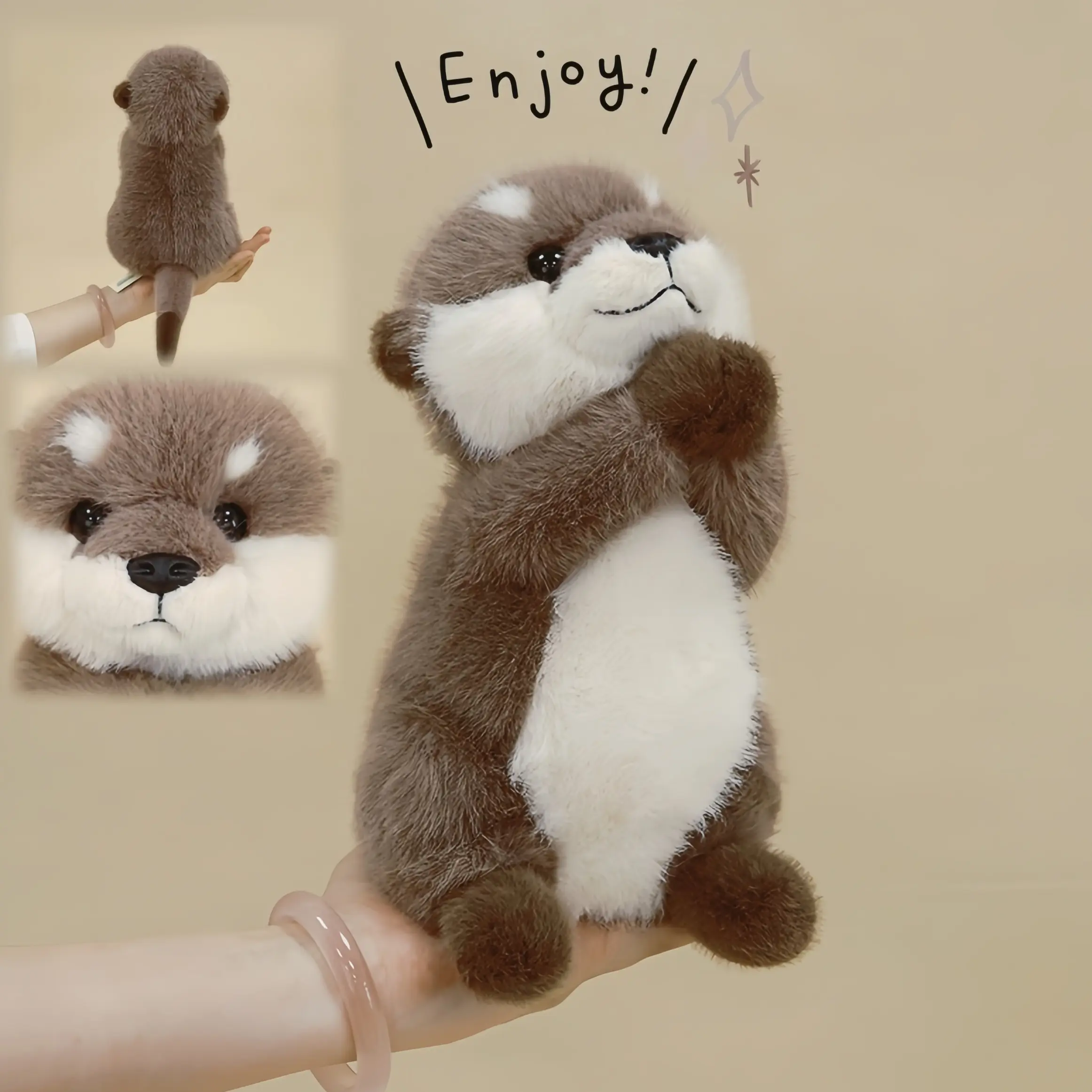 Cute Otter Plush Toy for Girls, Cute Animal Design, Soft Cuddly Stuffed Animal, Perfect Gift for Children and Daughters, Creative Birthday Present, Baby Room Decor