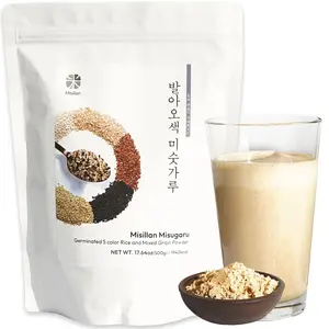 Korean Food Korean Misugaru Multi-Grain Drink Mix, Nutritional Mixed Grain Powder, 17.6 oz(500g)
