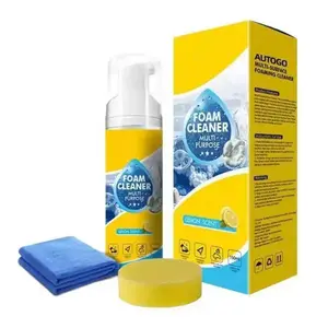 4-in-1 No Rinse, Stain Remover Multi-Enzyme Foam Cleaner, All-Purpose Deep Cleaning Spray for Car Interior, Kitchen Grease, Bathroom Tiles, Sofa Upholstery,Net Vol.5.07 fl oz(150ml)