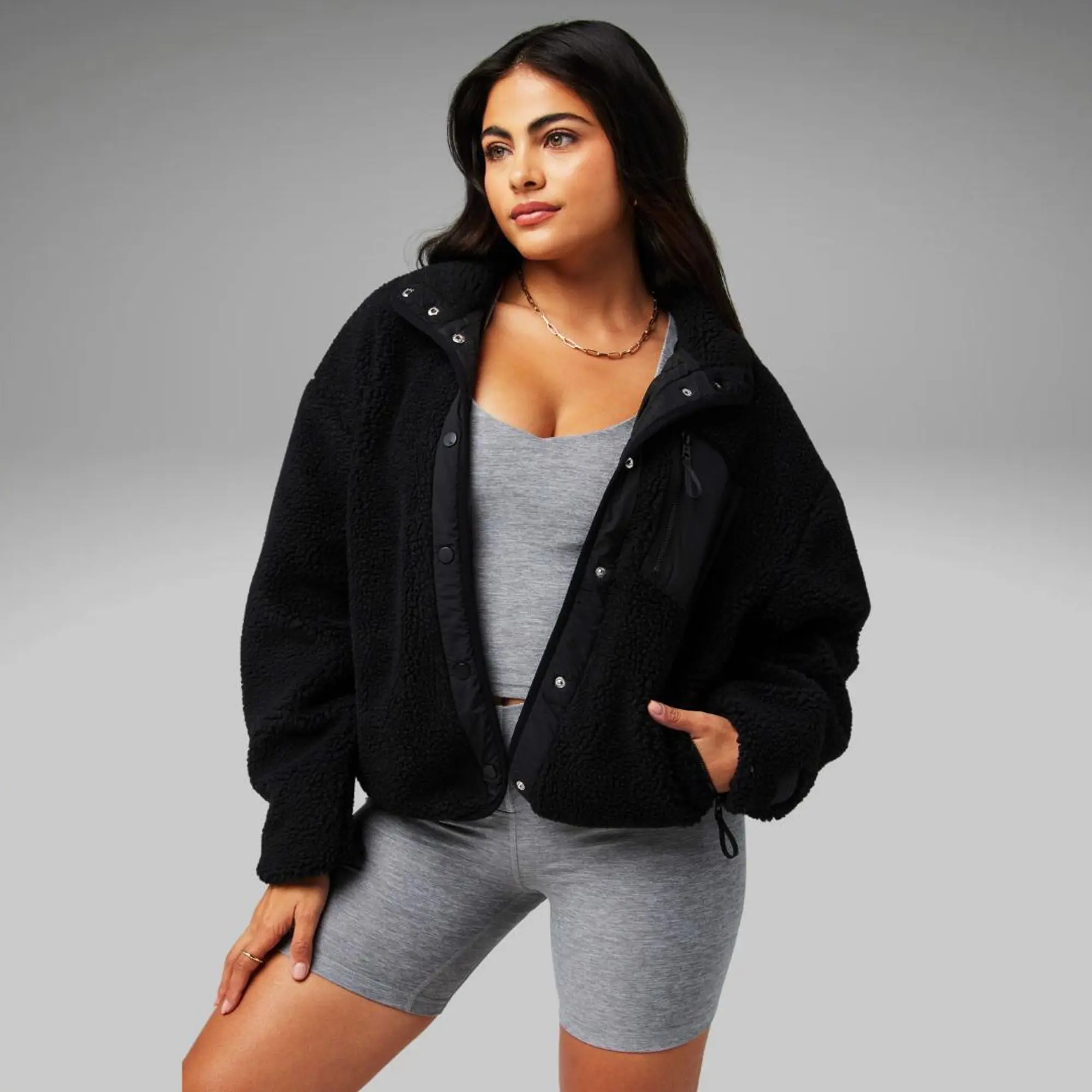 Fabletics Women's Fit-Focused Tahoe Teddy Jacket