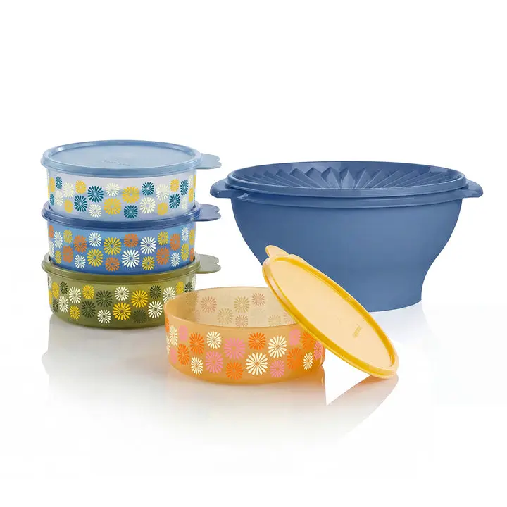 Tupperware 80th Anniversary Salad Set | Serving Bowls | 5‑Piece Set