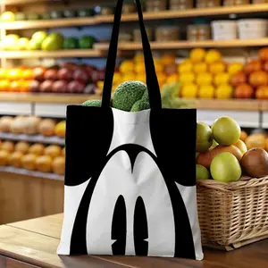 Classic Mickey Mouse Cosmetic & Utility Tote Bag - Versatile Multi-Pocket Organizer for Makeup, Travel Essentials, Cables, Small Tools | Cute Gift for Women, Friends, Family | Perfect for Christmas, Birthday, Valentine's Day