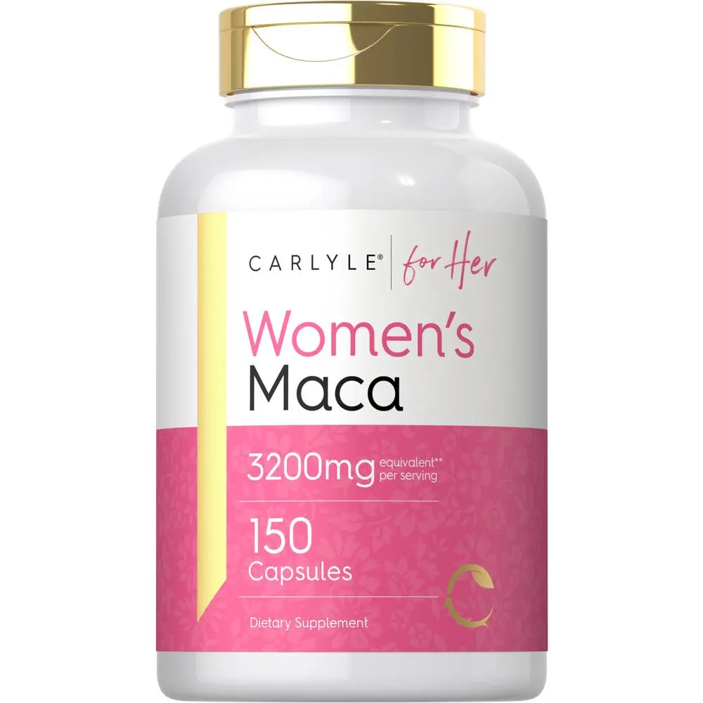 Carlyle Maca Root Capsules for Women 3200mg | 150 Count | Non-GMO, Gluten Free Supplement | For Her Carlyle Maca Root Capsules for Women 3200mg | 150 Count | Non-GMO, Gluten Free Supplement | For Her