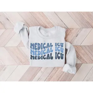 Micu Nurse Cotton Crewneck For Medical Icu Shirts Graphic T-shirt Micu Team Micu Nurse Machine Washable T-shirt Medical Intensive Care Unit Nurse Shirt