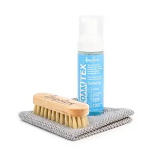 Angelus Foam-Tex Sneaker Cleaning Kit - Shoe Cleaner, Includes Foaming Cleaner, Soft Hog Hair Brush, Microfiber Towel, shoecleaner shoe cleaning