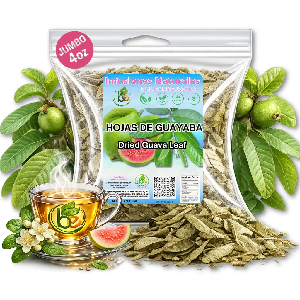 VIRAL Infusiones Naturales Hojas de Guayaba Dried Guava Leaf Natural Infusion 4 Oz 113g Smooth Earthy Flavor for Relaxation
