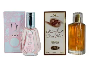 (2pc Bundle Pack) 50ml Yara EDP by Ard Al Zaafaran + 50ml Choco Musk EDP by Al-Rehab