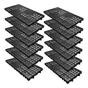 Heavy Duty Plastic Pallets – Lightweight Waterproof Floor Pallet for Basement Storage, Interlocking Design with Breathable Grids, Storage Pad for Indoor & Outdoor Use