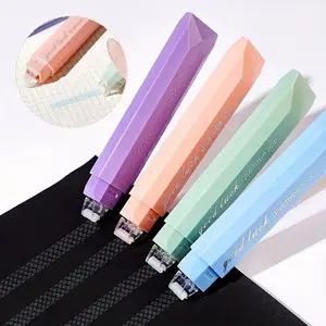 Cute Macaron Glue Tape Roller 4pcs Waterproof Adhesive Tape for Scrapbooking Gift Wrapping Photo Mounting Stationery Double Sided Adhesive Scrapbook Materials