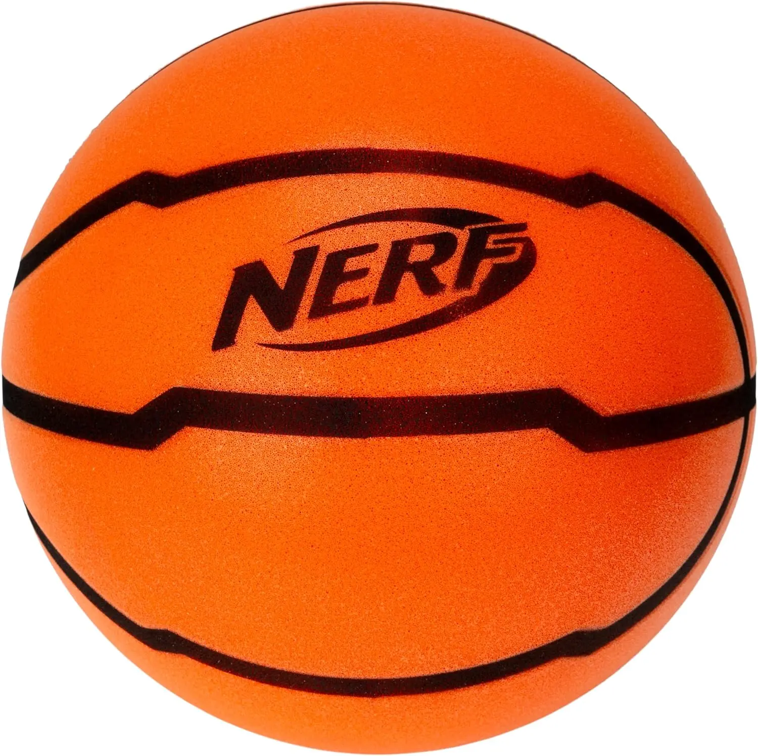 Quietcourt Silent Foam Basketball - Mini or Official Size Silent Dribbling Foam Basketball - Never Goes Flat - 7" or 29.5" - Orange