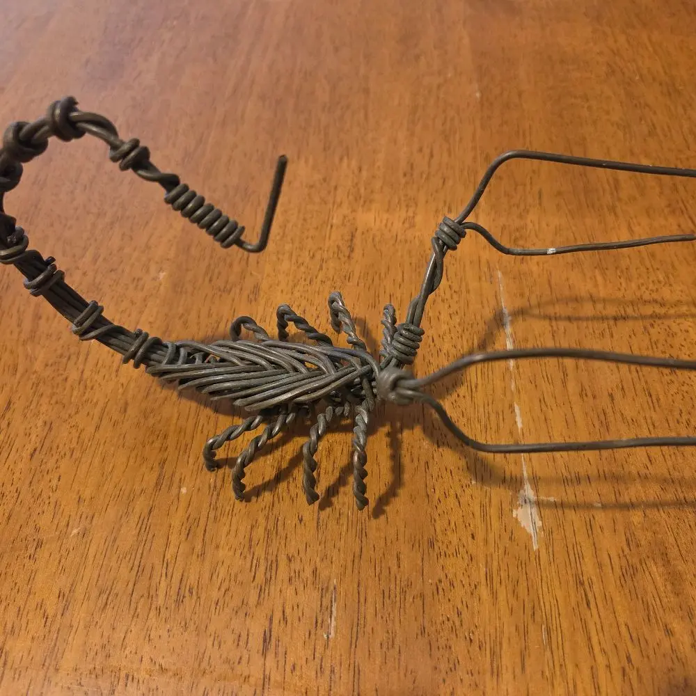 Handmade Copper Wire Scorpion Artisan Crafted Decorative Insect Sculpture for Home Decor