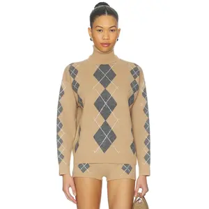 retrofete Alberte Embellished Sweater in Latte & Dusk