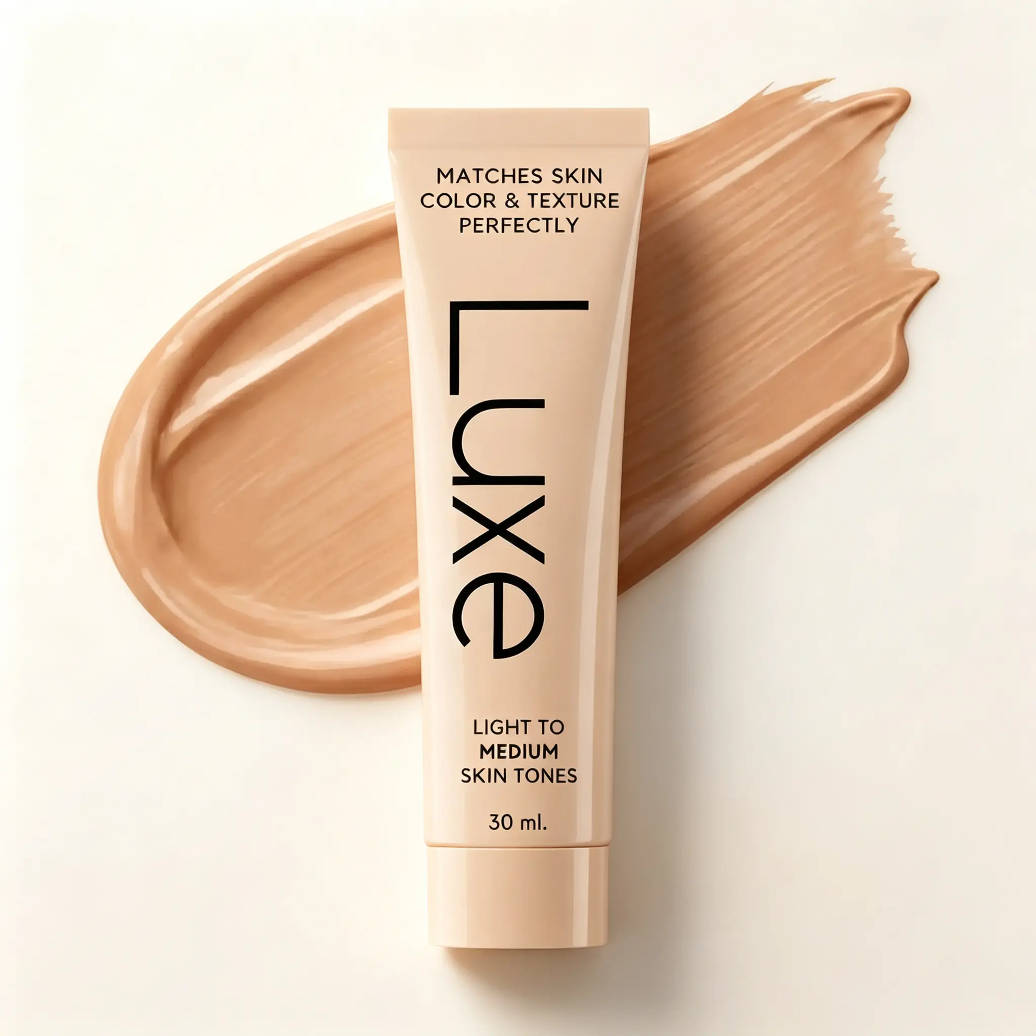 Luxe Tone-Adapting Color Changing Foundation for Women, Buildable Dual Coverage Liquid Makeup, 12HR Long-Wear Base with Soft Dewy Skin-Like Natural Finish