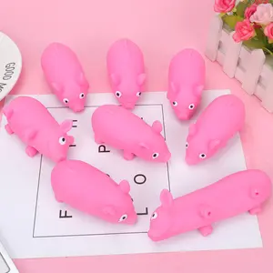 Pink  Relieving Pulling Pig   Relieving  Ventilating  Patting Pig Simulation Pinching Pig Stress Relief Glutinous Rice Cake Toy ball