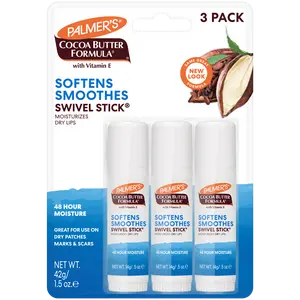 Palmer's Cocoa Butter Formula Swivel Stick Lip Balm and Body Moisturizer 3-Pack