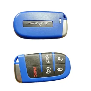 Blue SRT KEY FOB Shell Only  For SRT Hellcat -Dodge Charger Challenger Durango -Jeep grand Cherokee- Chrysler 300
