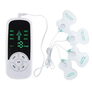 Electric TENS Unit Muscle Massage Stimulator, 6 Modes Microcurrent Therapy Device with Adjustable Settings, LCD Display, Electrode Pads, Patch Placement for Abdominal & Prostate Meridian Physiotherapy