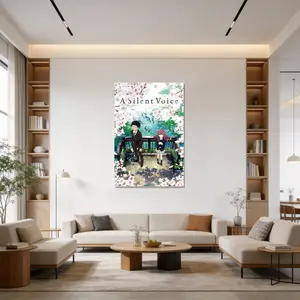 A Silent Voice Art Painting Decorative Classic Poster Art Wall Art Oil Painting Art Canvas Poster Decorative Painting Porch Living Room Art Decoration