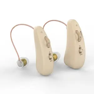 Omhealth OTC Hearing Aids for Adults，Rechargeable, and Comfortable，Discreet Design for Seniors，Listen clearly, operate with one click