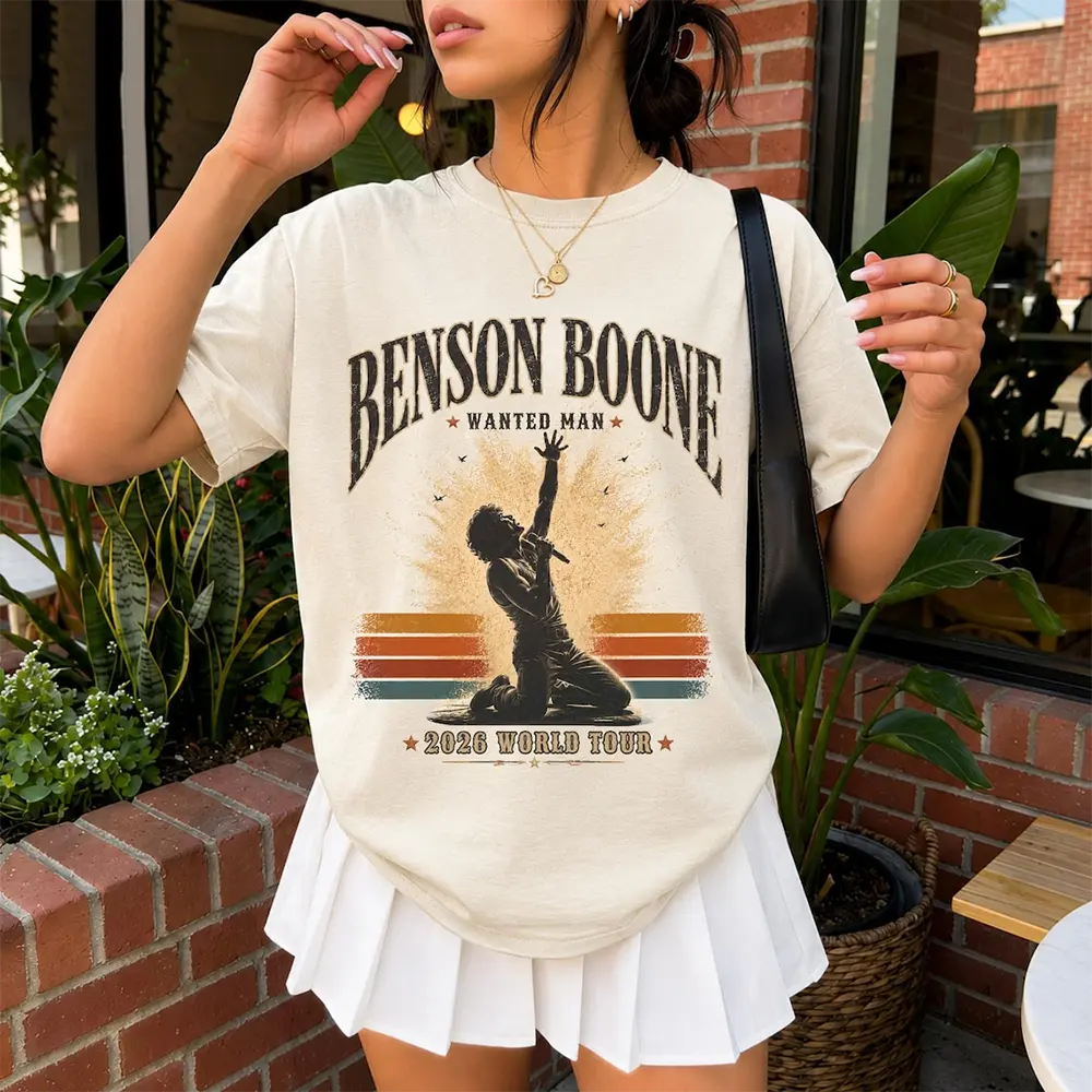 Vintage Benson Boone Wanted Man Tour 2026 Shirt, Retro Music Concert Tee